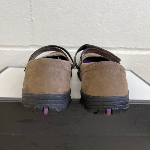 Keen Womens Brown Black Nubuck Leather Mary Janes Flats Round Toe US 5 / EU 38 - Picture 4 of 9